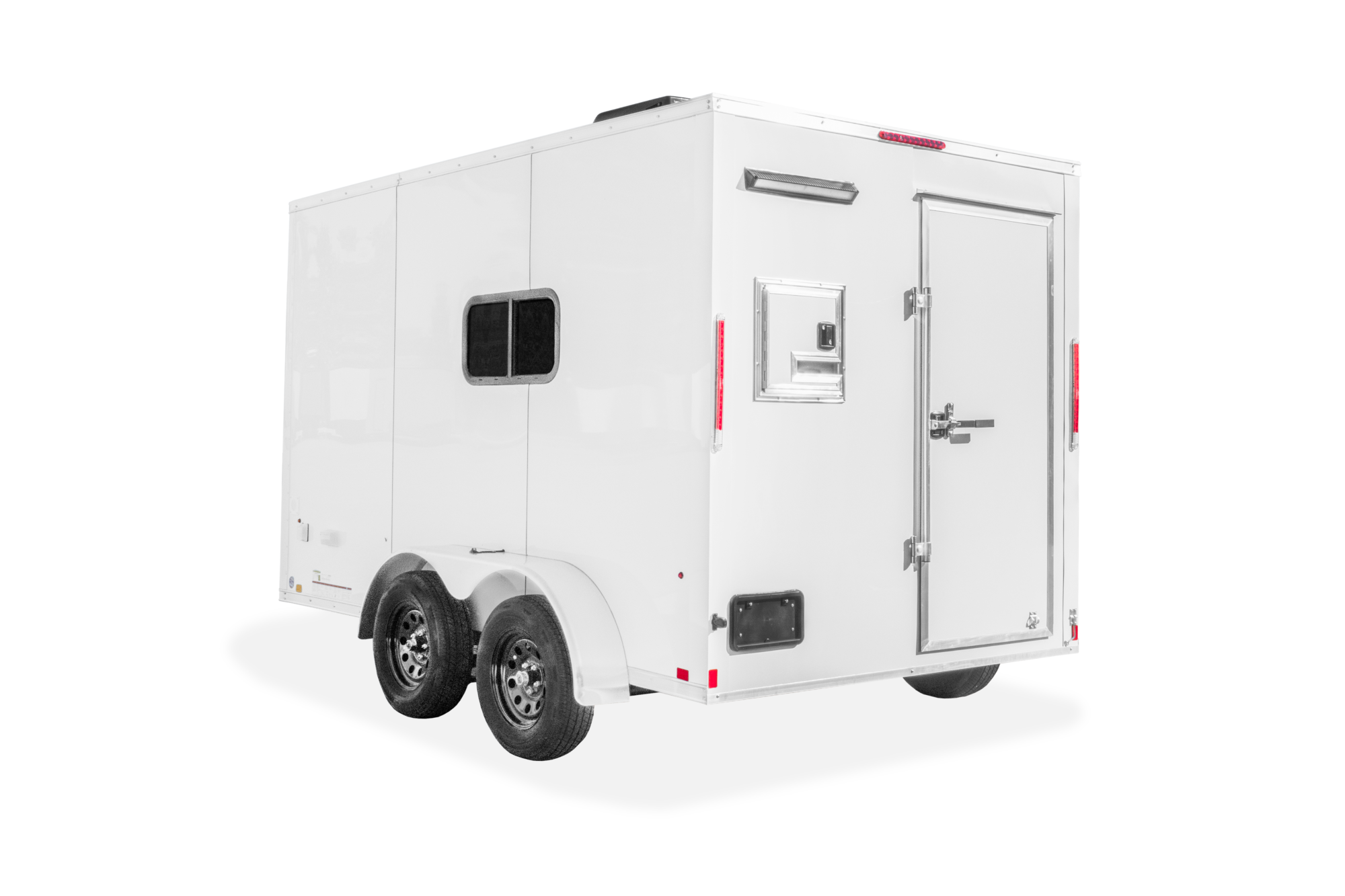 Cargo Express Fiber Splicing Trailer Enclosed Contractor Trailer Rear